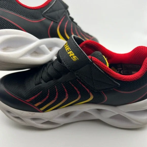 Skechers Kids' Black and Red Athletic Shoes - Picture 7 of 7